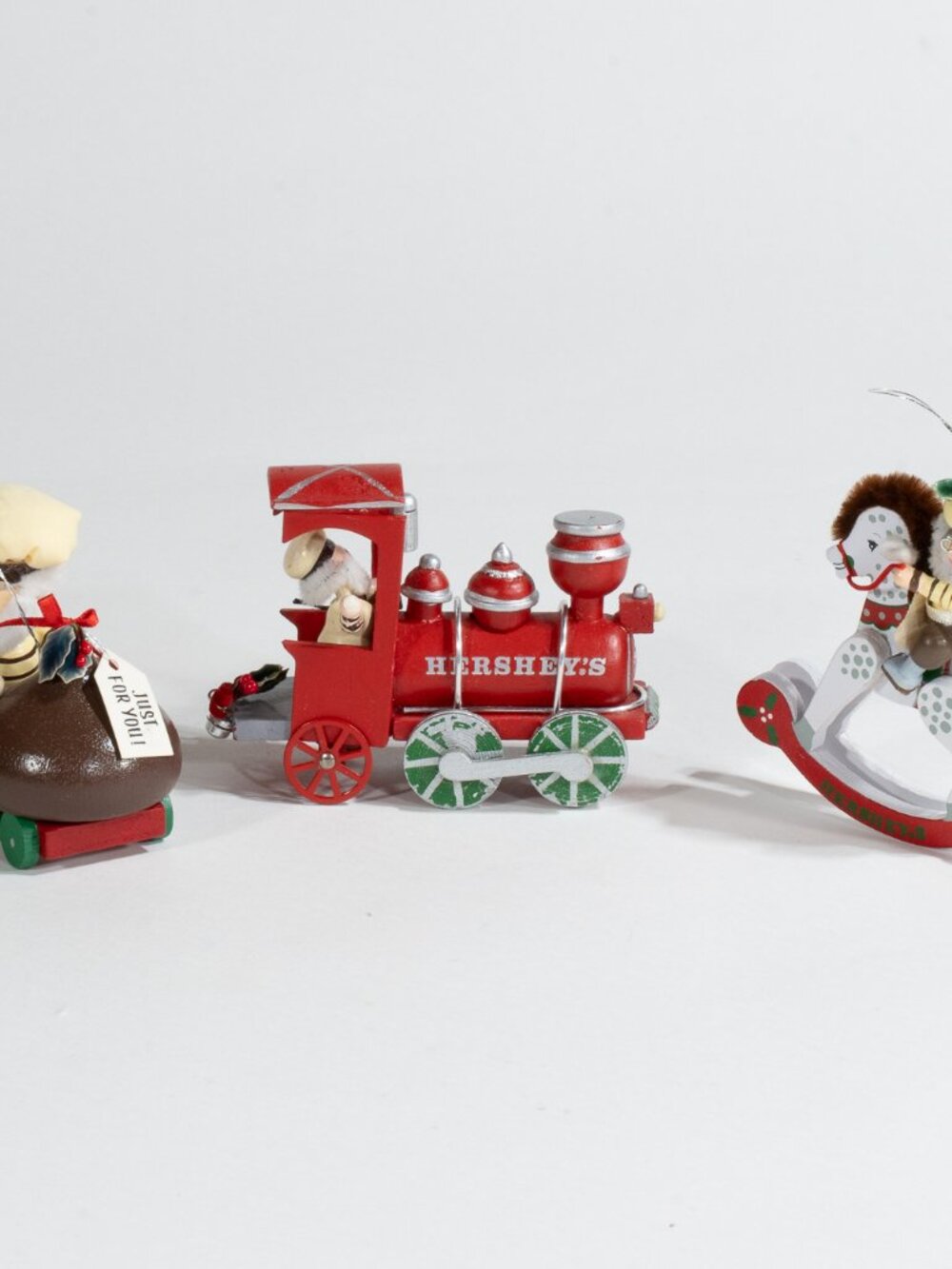 Vintage Hershey’s Christmas Ornaments by Kurt Adler, Set of 3